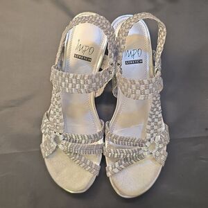 BRAND NEW IMPORT STRETCH REMEDY OPEN TOE MULTI-STRAP ESPADRILLE SANDAL